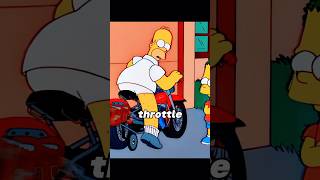 When Homer twisted the motorcycle throttle for the first time