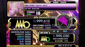 【DDR】 UNBELIEVABLE (Sparky remix) DP激 PFC