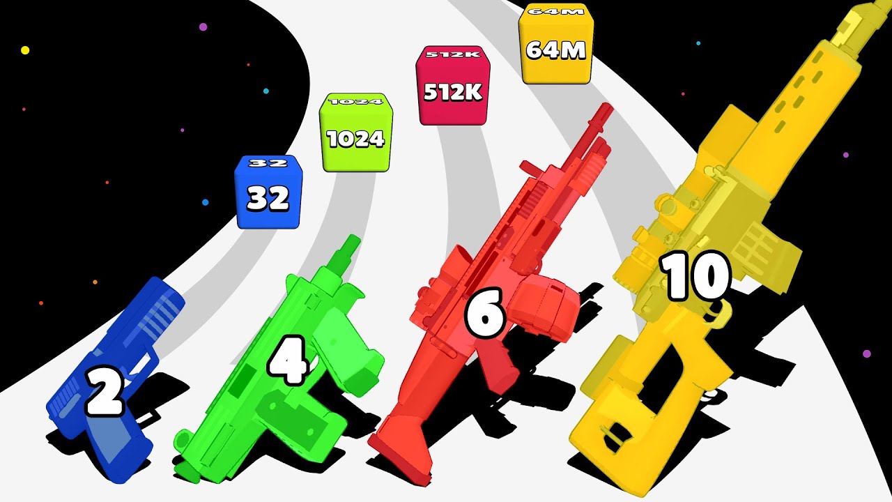 GUN RUN 2048 - Max Level FirePower!