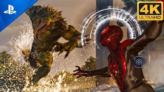 Spider Man 2 Ps5 Gameplay New Threads Lizard Chasing - Main Mission - Story Game 4K Hd Quality