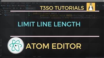 How to Limit line length in Atom Editor