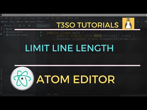 How to Limit line length in Atom Editor