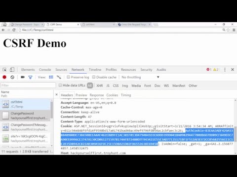 Understanding CSRF, the video tutorial edition