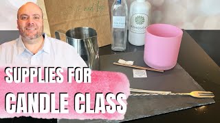 Candle class supplies you must have and how to run one