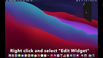 Quick Calender -- Notification Centre Widget for macOS Big Sur