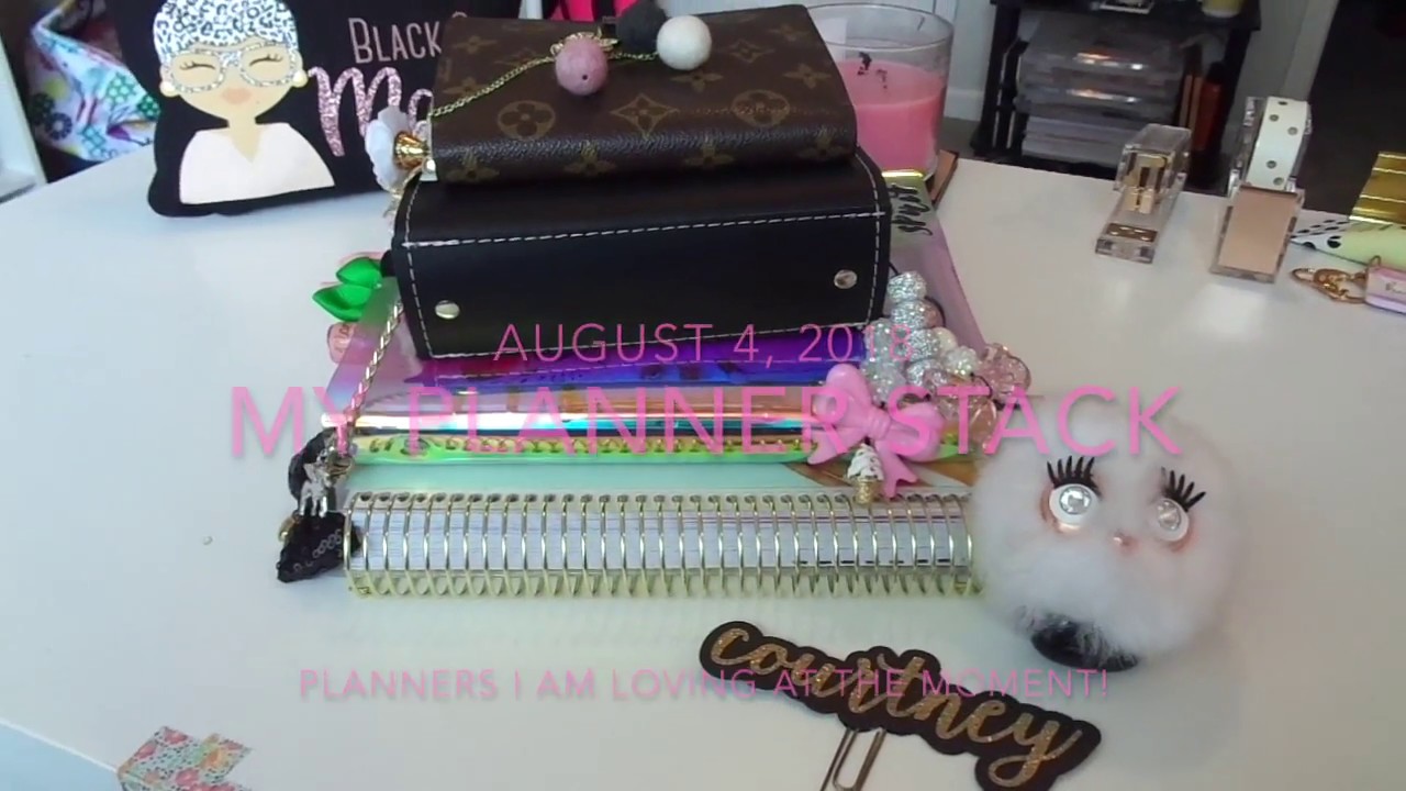 My Planner Stack August 2018 - YouTube