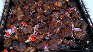 How to grill goat meat with oven \/spicy goat meat