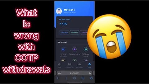 Is COTP withdrawal going?|| my 13th withdrawal on COTP