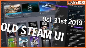 How to revert back to the old Steam Library UI October 31st 2019 (LINK)