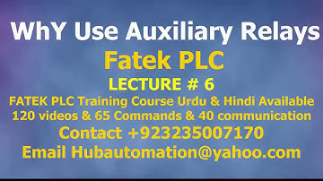 why use Fatek PLC Auxiliary relays retentive & non retentive relays urdu hindi lecture 6