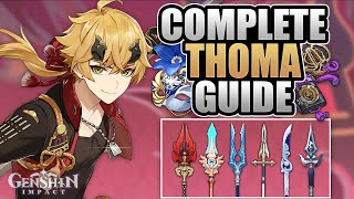 THOMA - Complete Guide - 3★/4★/5★ Weapons, Mechanics, Artifacts, Team Comps | Genshin Impact