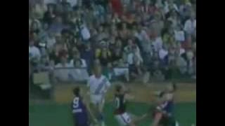 James Hird horrific facial injury - Round 6 2002