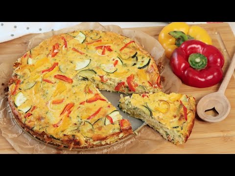 How to Make an Easy Zucchini/Courgette Omelette. 