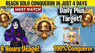 🇮🇳HOW TO GET HIGH PLUS IN SOLO | BGMI SOLO CONQUEROR RANKPUSH TIPS C6S16