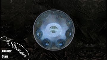 Asteman Handpan Star D minor 10 Notes | Blue pantam hangdrum hand drum