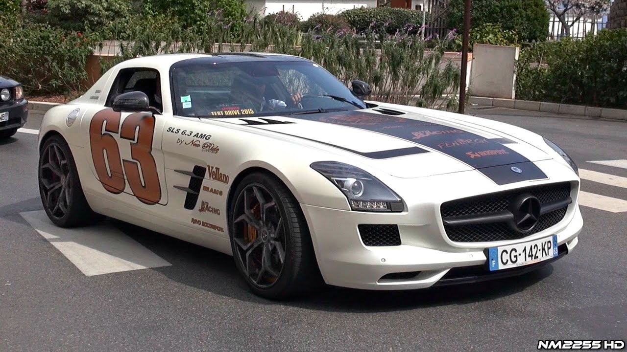 Mercedes SLS AMG with Akrapovic Exhaust - AMAZING 6.3 V8 Sound! top gun
