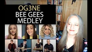 Voice Teacher Reaction to OG3NE  - Bee Gees Medley (Home Isolation Version)