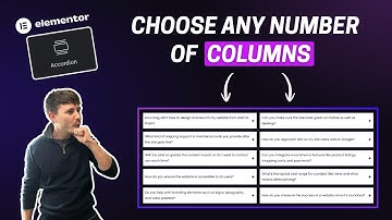 Split your Accordion into Columns | Elementor WordPress Tutorial (Free and Pro)