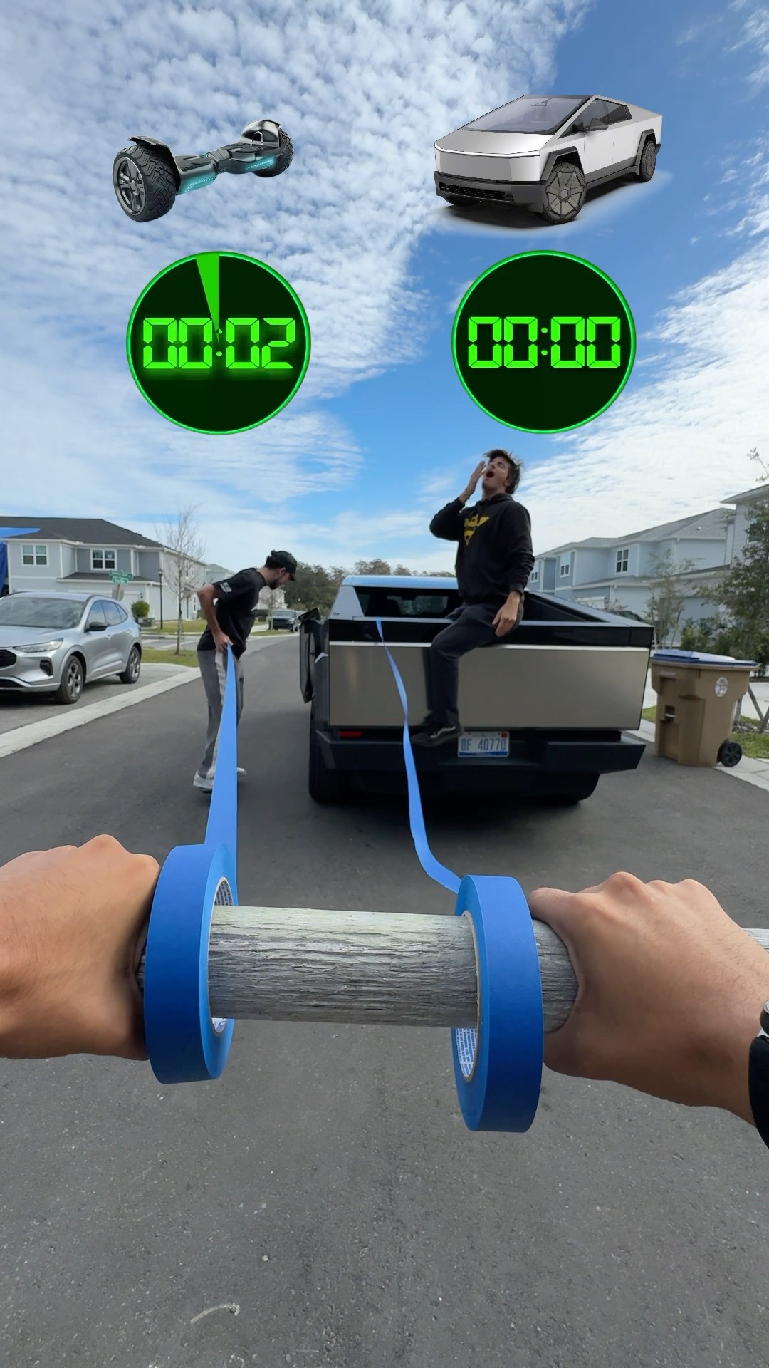 CYBERTRUCK RACE!