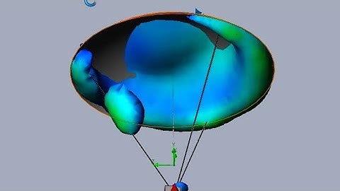 SolidWorks Flow SImulation - Drawing Basic Isobaric Clouds Under Parachute Model