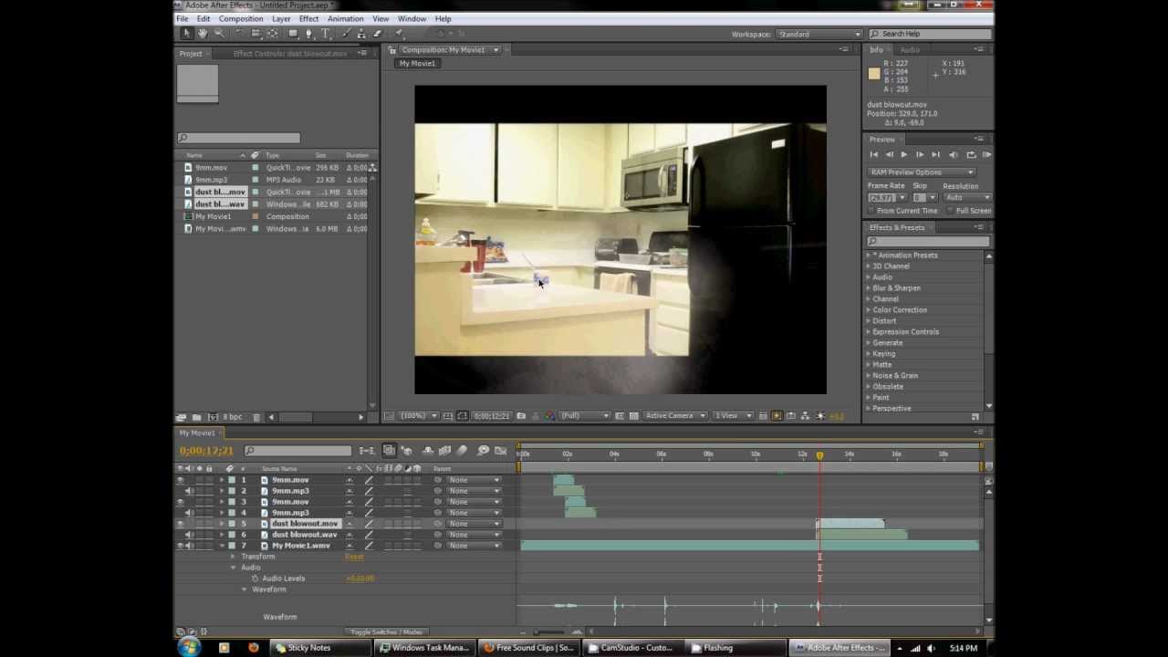After Effects Basic Muzzle Flashes & Explosions Tutorial - YouTube