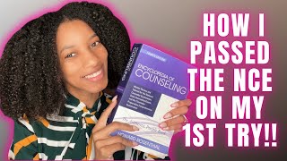 NCE STUDY TIPS | How I Passed, Study Schedule, Study Materials, etc.