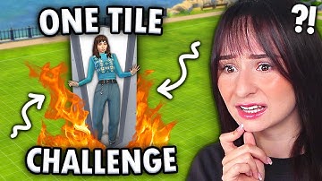 I tried the ONE TILE HOUSE challenge in The Sims 4!