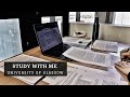 REAL TIME Study with me at the library | University of Glasgow | Background noise, no breaks, asmr