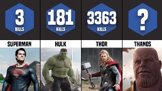 MCU and DCEU Characters Kill Counts Comparison