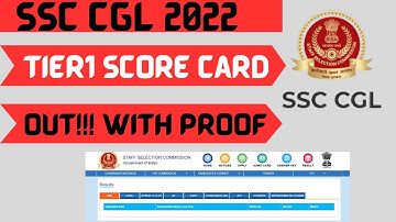 SSC CGL 2022 Tier 1 Marks Out!! with proof in the video!!!!