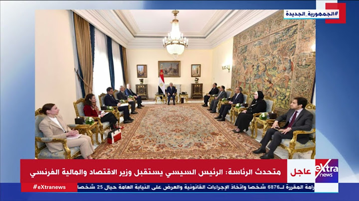متحدث الرئاسة: الرئيس السيسي يستقبل وزير الاقتصاد والمالية الفرنسي