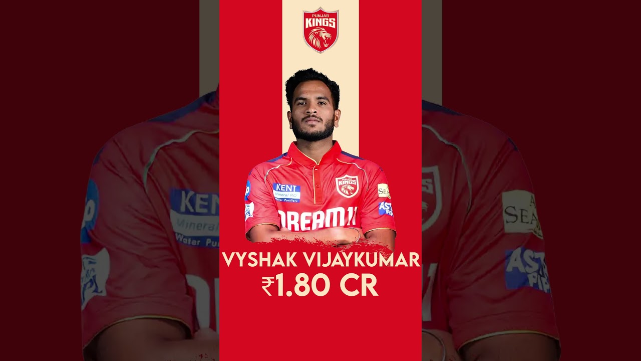 Vyshak Vijaykumar Got sold for 1.80 CR to PKBS