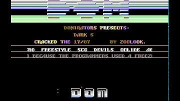 Dominators Intro - Commodore 64 - C64 - Dark Side - Cracktro (PAL)