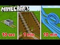 10 MIN vs. 1 MIN vs. 10s ROLLERCOASTER CHALLENGE! (The Pals Minecraft)