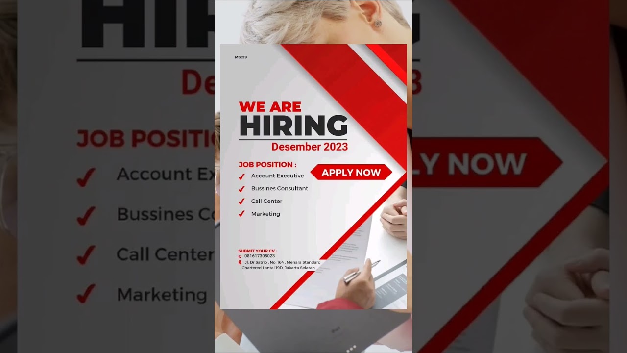 WE'ARE HIRING! LOWONGAN KERJA JOB POSITION Account Executive DLl 