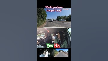 WOULD YOU HAVE STOPPED? #test #driving #slip #road #entry #hazard #howto #learn