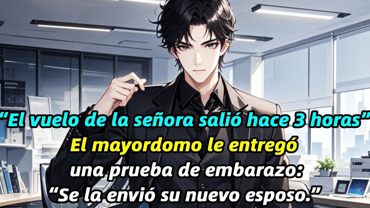 “El vuelo de la señora salió hace 3 horas.”El mayordomo: “Su nuevo esposo envió esto.”