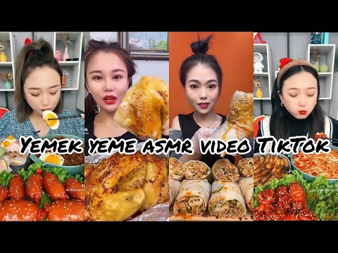 Yemek yeme videoları TikTok food asmr eating mukbang Korean China Çinliler yemek yiyor Asya