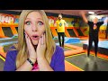 Last to Leave the Trampoline Park! (24 Hour Challenge)