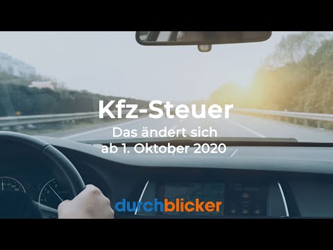 Neue Kfz-Steuer ab Oktober 2020