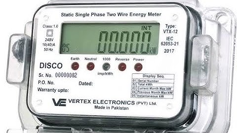 K-Electric Digital Meter Single Phase Review | How to check digital electric meter reading | Urdu