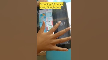 Scanning QR codes using Google Lens