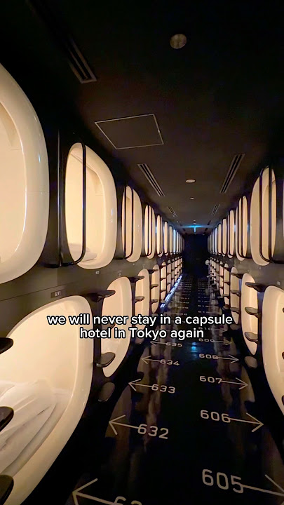 Capsule hotel in Japan #capsule #hotel #japan #tokyo #travel #traveltips