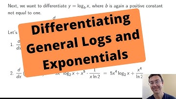 Differentiating General Exponential and Logarithmic Functions