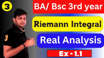 Riemann integral exercise 1.1 | Real analysis bsc 3rd year | Mathslighthouse