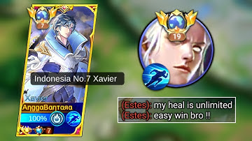 HOW TO COUNTER HEAL ESTES WITH HERO XAVIER | XAVIER BROKEN BUILD & EMBLEM 2024 (must try)
