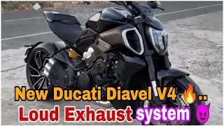 💰Ducati Diavel V4🔥😈|| Loud exhaust😫|| All Riding modes || #ducati #diavelv4