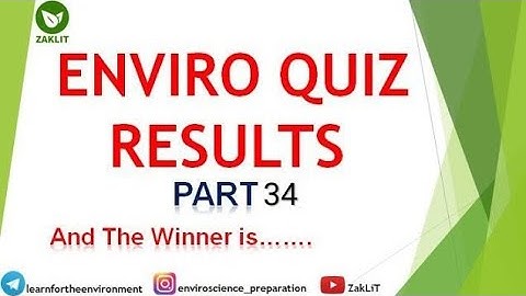 🏆The Winner is❓Environmental Science Quiz|NTA-UGC NET-JRF(Solution-34)