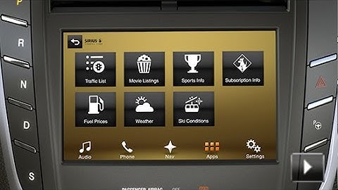 Using SIRIUSXM® Traffic and Travel Link® with SYNC® 3 | Lincoln How-to Video