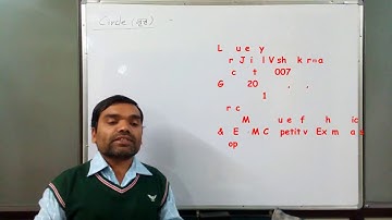 Conic Section - Circle in Hindi(Lecture 1)